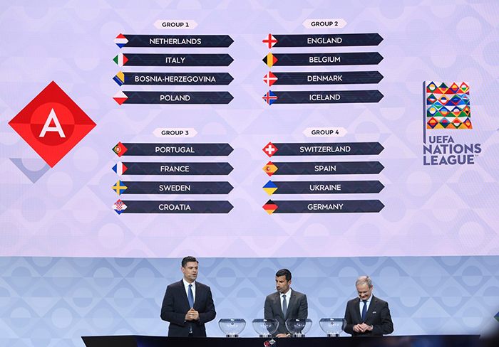 Loting Nations League 2020/21 in Amsterdam.