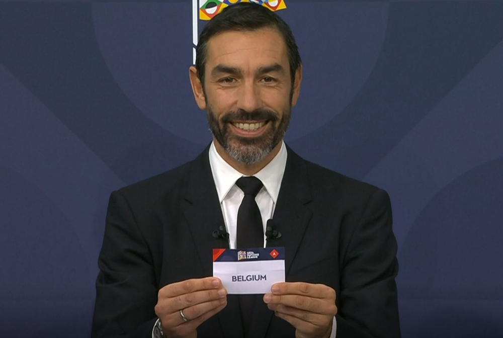 België bij de loting van de Nations League