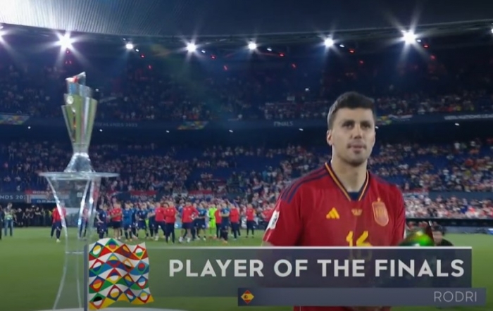 Rodri benoemd tot Speler van de Finale 2023 Nations League